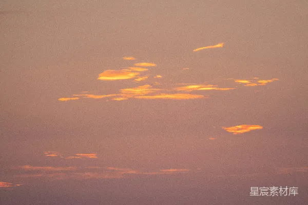 高清摄影 夕阳余晖中的云彩