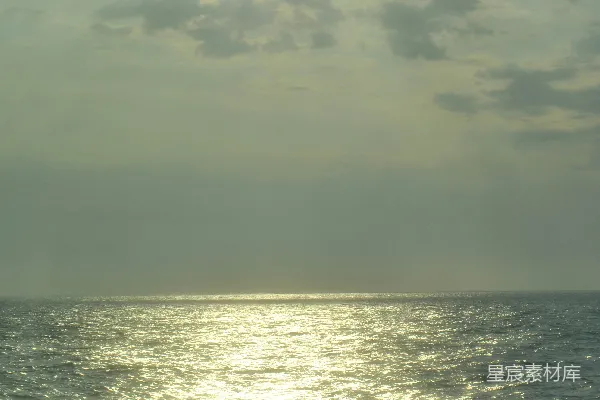 高清摄影 海面上的阳光
