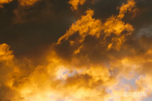 高清摄影 夕阳下的云海