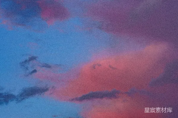 高清摄影 梦幻粉蓝天空