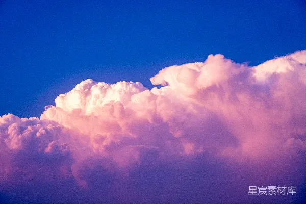 高清摄影 夕阳染红的云层