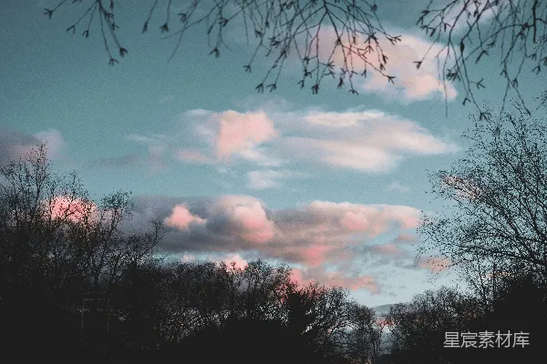 高清摄影 夕阳下的天空