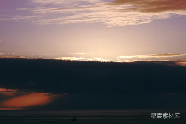 高清摄影 日落时的宁静海景