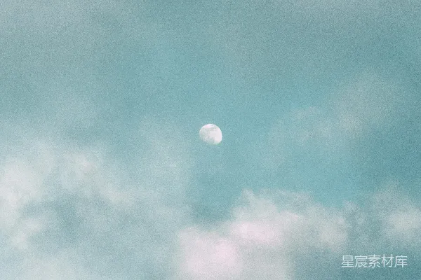 高清摄影 月光下的天空