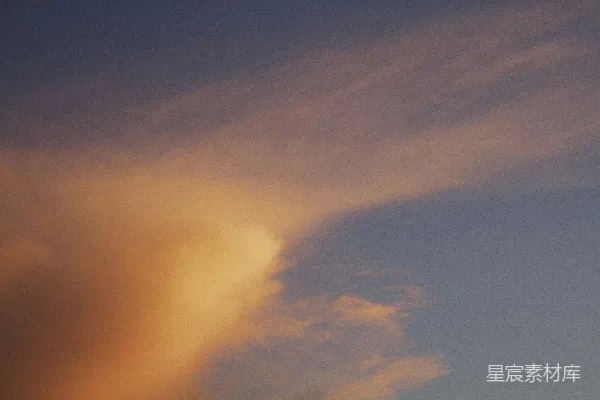 高清摄影 夕阳下的云层