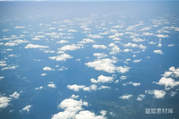 高清摄影 蓝天白云下的地球