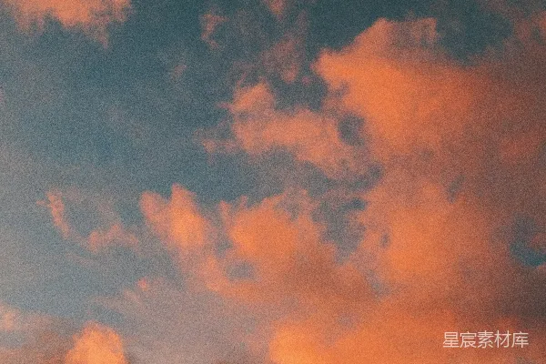 高清摄影 夕阳下的云彩