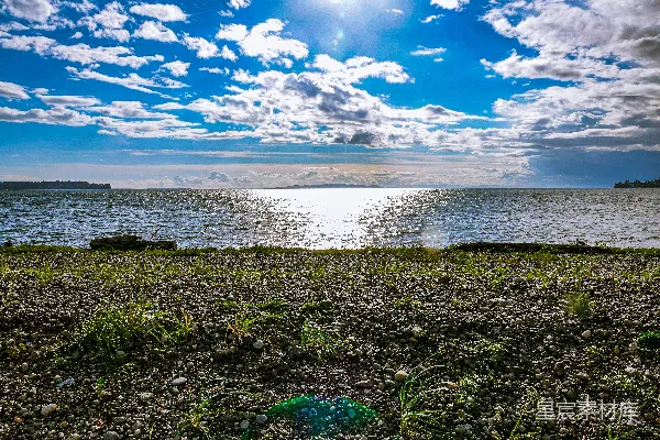 高清摄影 晴空下的海滩