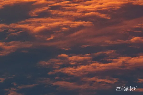 高清摄影 夕阳余晖下的云彩