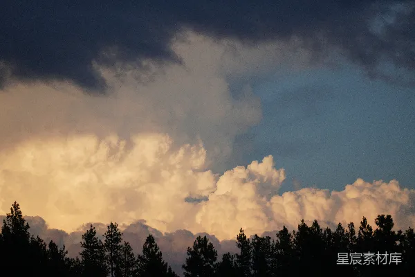 高清摄影 日落时分的云海