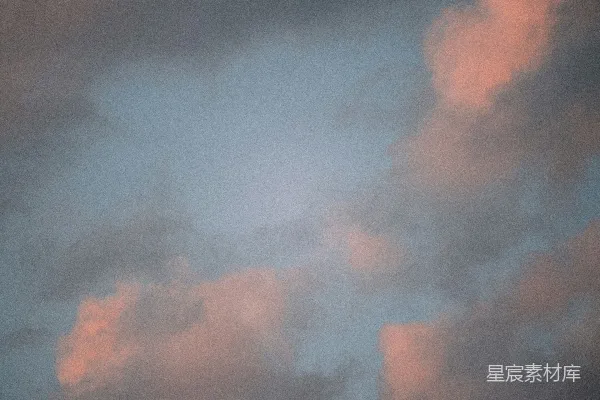 高清摄影 夕阳余晖下的云朵
