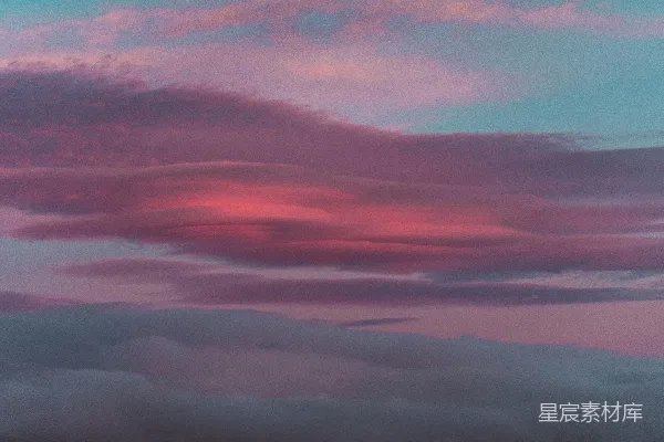 高清摄影 日落时分的云海