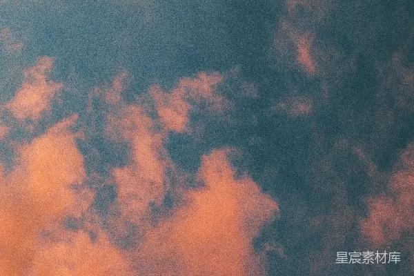 高清摄影 夕阳染红的云彩