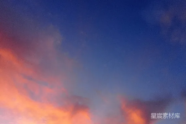 高清摄影 日落时的天空剪影