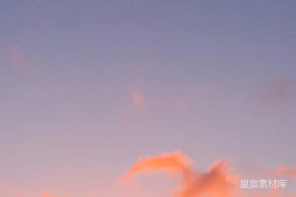 高清摄影 日落天空的柔和渐变