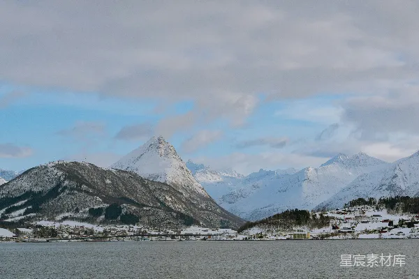 高清摄影 挪威峡湾冬季景色