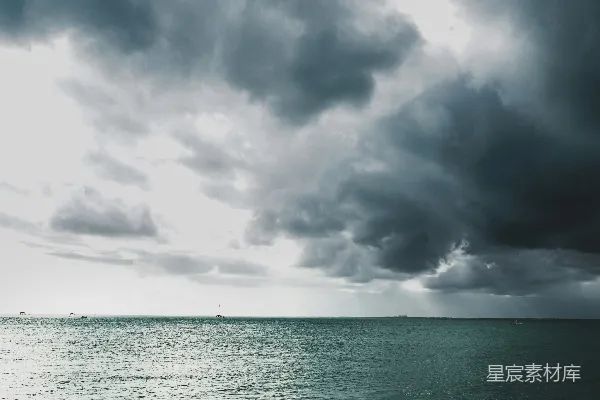 高清摄影 风雨欲来前的宁静海景