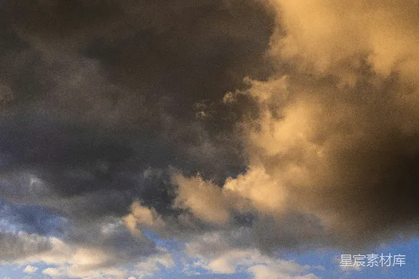 高清摄影 夕阳余晖下的云彩