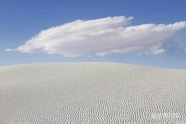 高清摄影 沙漠的纹路与蓝天