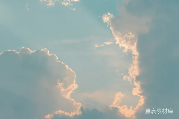 高清摄影 夕阳下的云彩