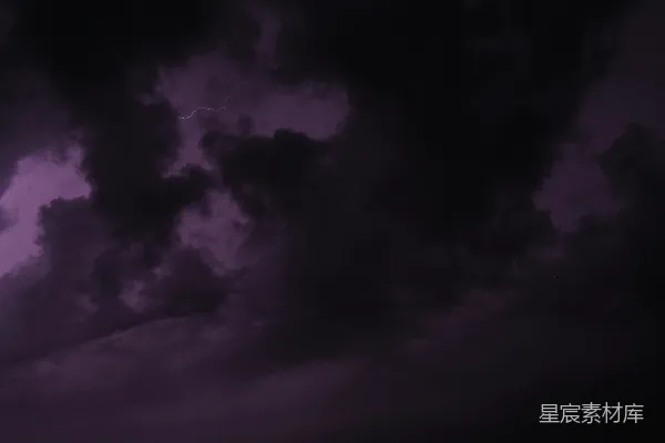 高清摄影 夜空中的闪电