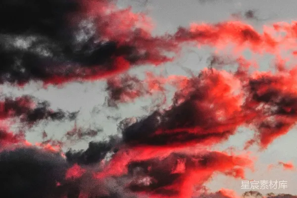 高清摄影 夕阳下的云彩