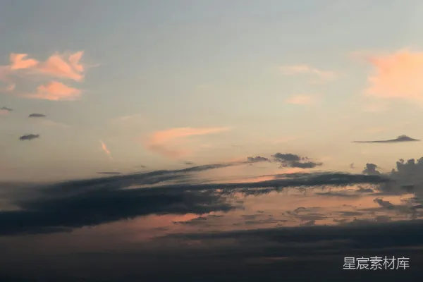 高清摄影 日落时分的云海