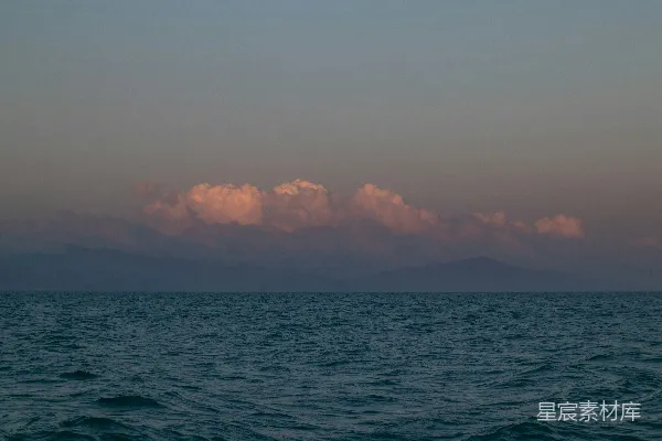 高清摄影 日落时分的海与云