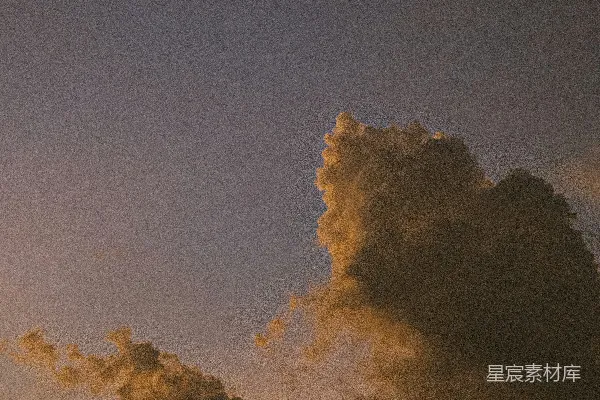 高清摄影 夕阳下的云海