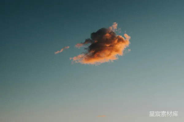 高清摄影 日落时的天空与云朵