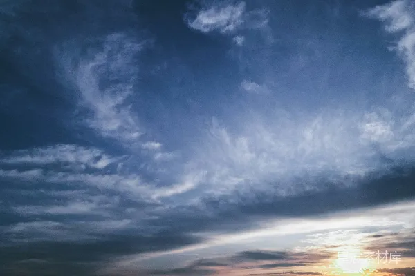 高清摄影 日落时分的天空