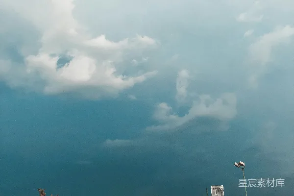高清摄影 城市天际线与晴空