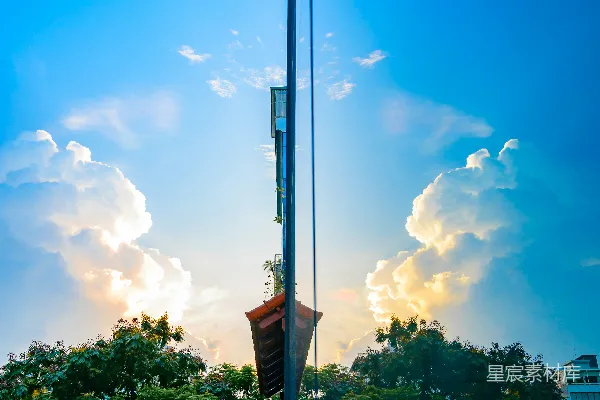 高清摄影 城市与天空的交响