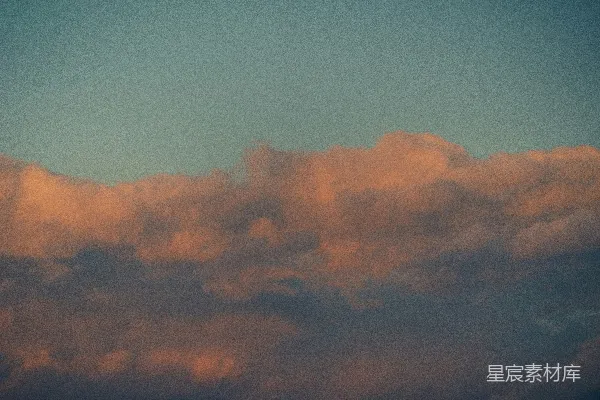 高清摄影 夕阳余晖下的云层