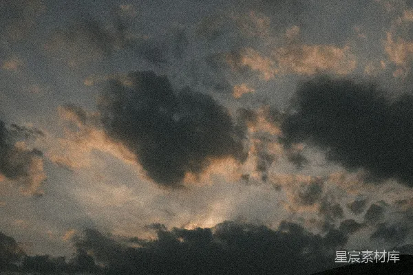 高清摄影 黄昏的云层
