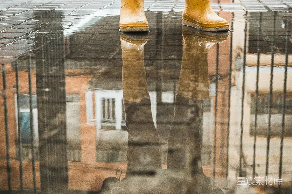 高清摄影 雨中漫步