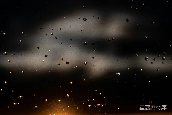 高清摄影 雨夜的玻璃窗