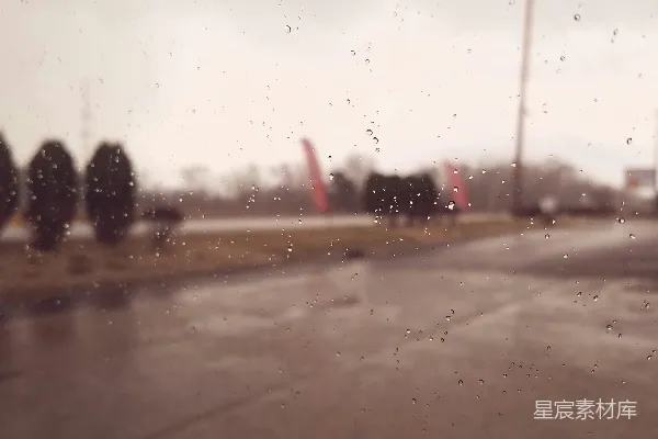 高清摄影 雨中的窗外景色