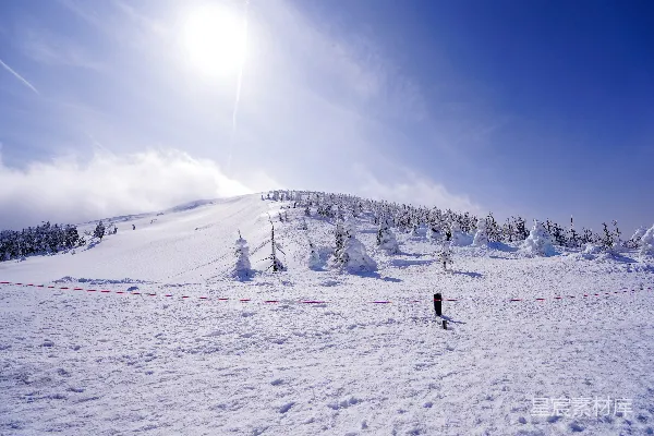 高清摄影 雪原上的晴空