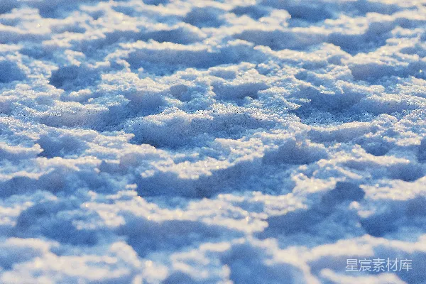 高清摄影 冬日雪地的纹理之美
