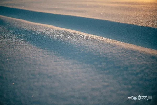 高清摄影 雪地光影