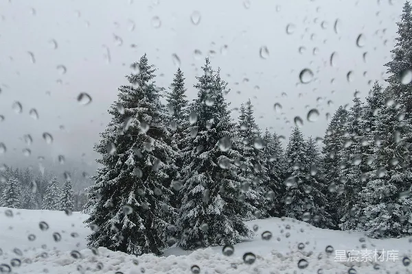 高清摄影 窗外的冬日雪景