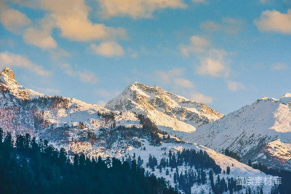 高清摄影 雪山之晨