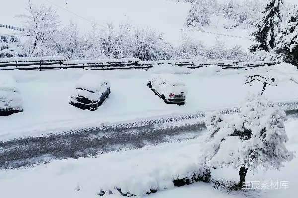 高清摄影 雪后的宁静乡村