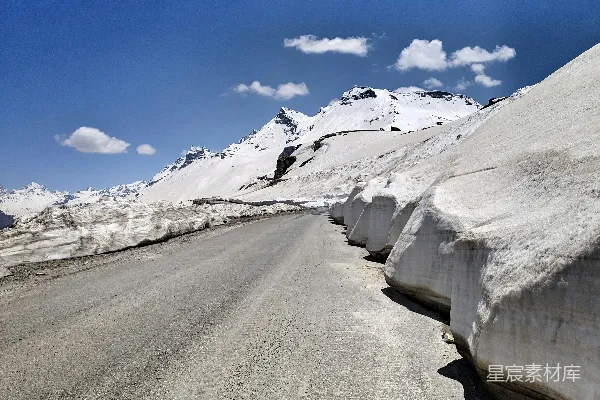 高清摄影 雪域公路