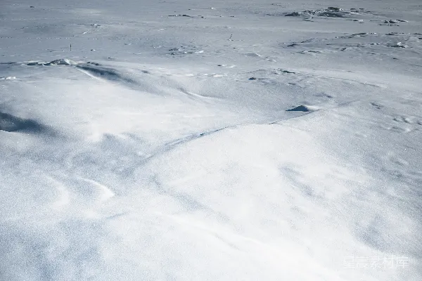 高清摄影 雪地上的自然纹理