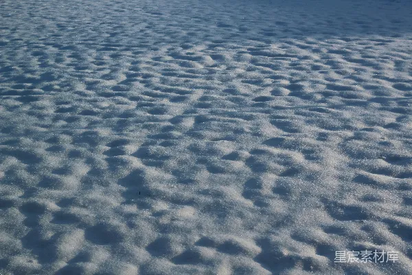 高清摄影 雪地纹理与光影