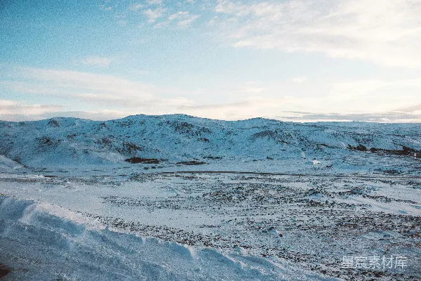 高清摄影 冰川雪原的宁静冬景