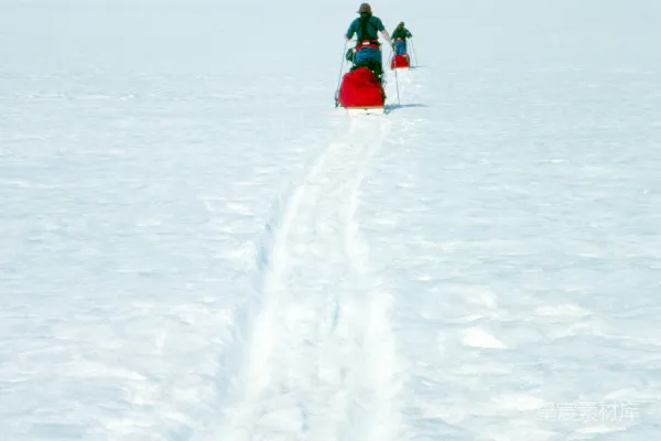 高清摄影 雪地远行