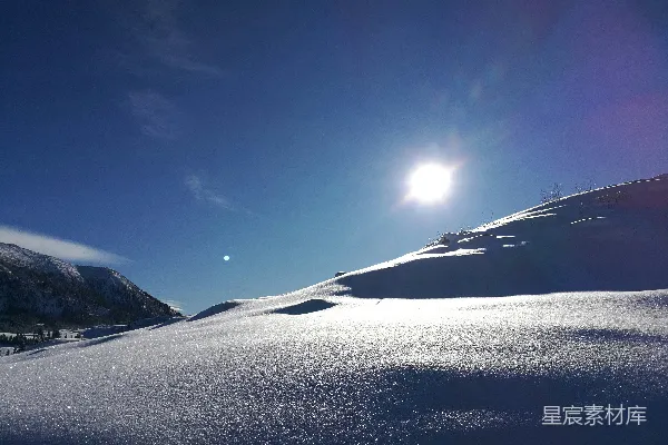 高清摄影 阳光下的雪原